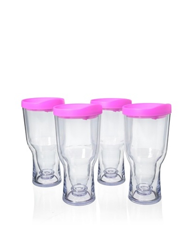 AdNArt Set of 4 Brew to Go, Pink