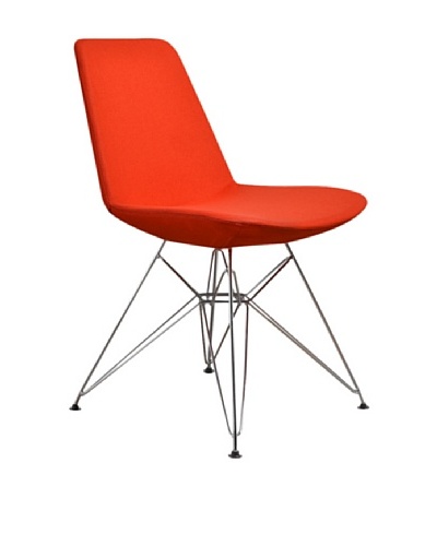 Aeon Furniture Paris 3 Side Chair, Set of 2, Orange