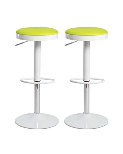 Aeon Furniture Set of 2 Carrie Stools, Green