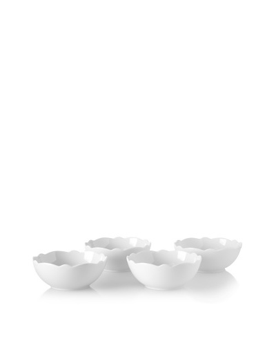 Alessi Set of 4 Dressed Porcelain Bowls, White