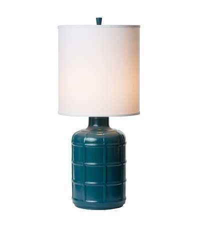 Allison Davis Design Lighting Orleans Table Lamp [Lamp-Teal Shade-White]