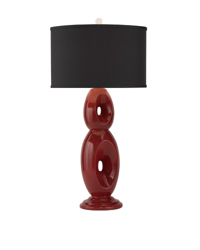 Allison Davis Design Lighting Loop Table Lamp [Red/Black]