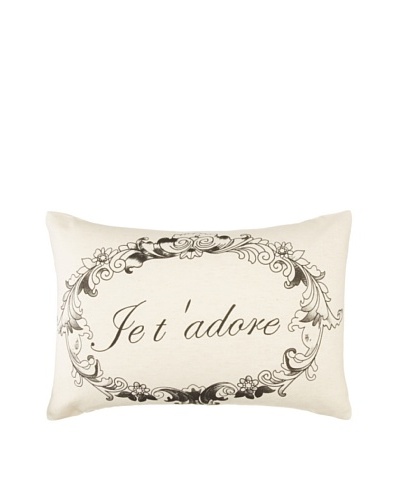 Amity Je t'adore Pillow, Natural