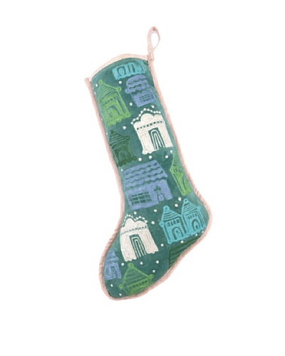 Anna Marie Horner Holiday House Holly Blue Spruce House Stocking