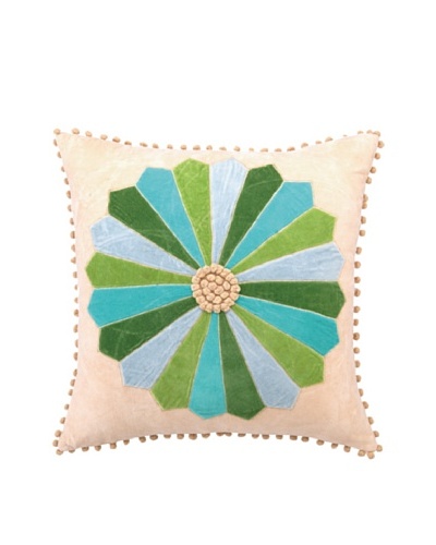 Anna Marie Horner Holiday House Holly Blue Spruce Patchwork Pillow
