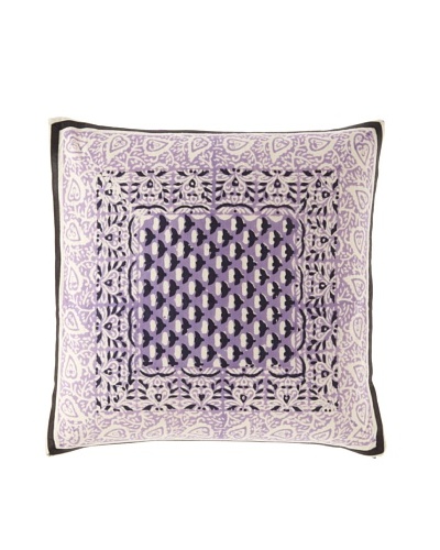 Anna Sui Garden Bud Pillow Cover with Ribbon