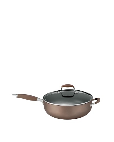 Anolon Advanced Bronze Nonstick 6.5 Quart Covered Chef Pan with Helper Handle