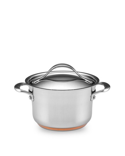 Anolon Nouvelle Copper Stainless Steel 3.5-Quart Covered SaucepotAs You See