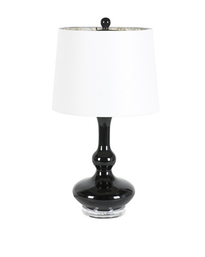 Applied Art Concepts Hixon Table Lamp, Black/White