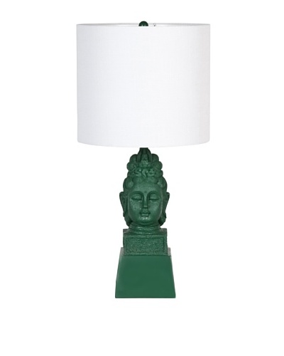 Applied Art Concepts Pokhara Table Lamp, Green/Natural