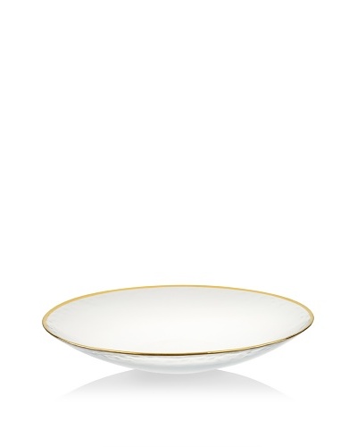 Arda Glassware Gilt Shallow Bowl, Gold