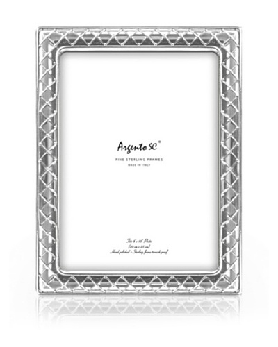 Argento SC Tufted Sterling Picture Frame, 8 x 10