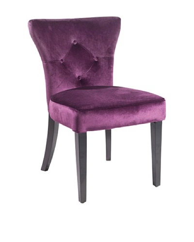 Armen Living Elise Side Chair, Purple