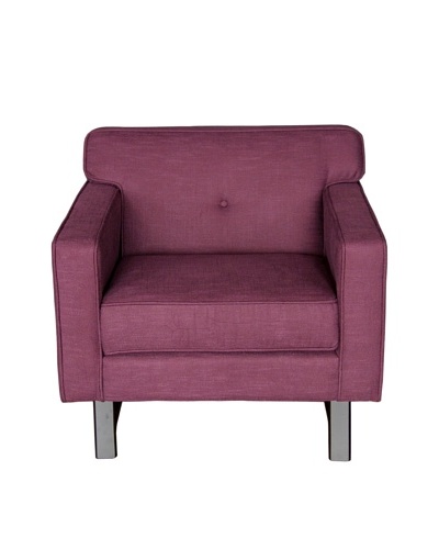 Armen Living Halston Chair, Claret Purple