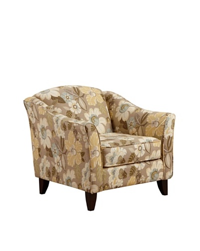 Armen Living Mindy Daintree Fabric Chair, Flax
