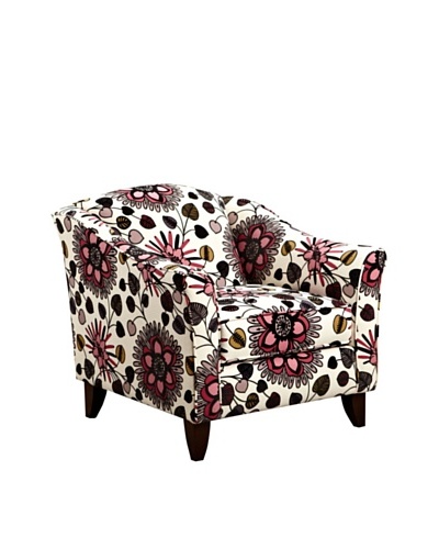 Armen Living Mindy Chair in Belcanto Fabric, Rose