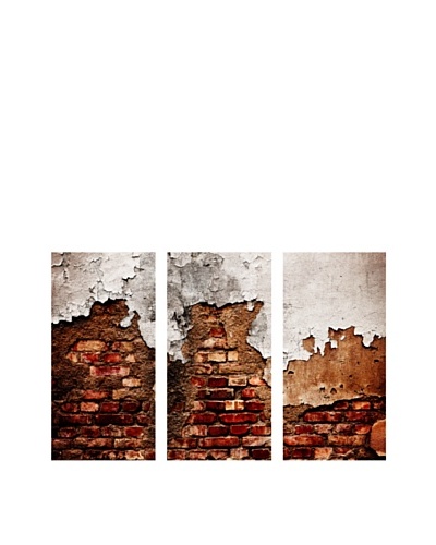 Art Addiction Brick Wall, Triptych