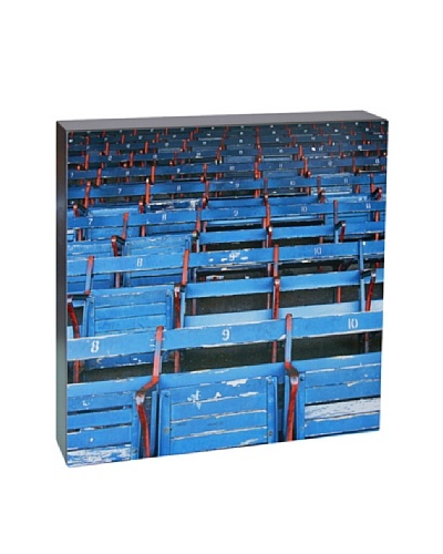 Art Block Stadium Seats - Fine Art Photography On Lacquered Wood Blocks