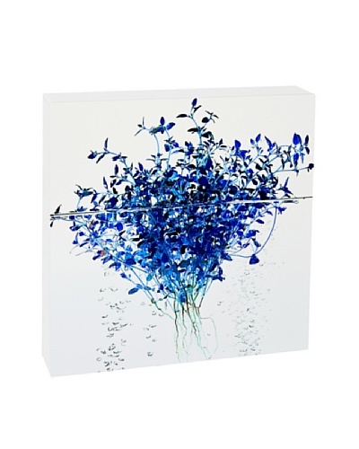 Art Block Blue Thyme - Fine Art Photography On Lacquered Wood Blocks
