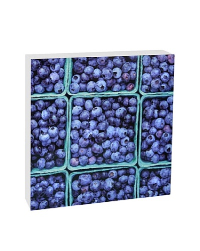 Art Block Blueberries Fine Art Photography on Metal