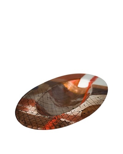 Urban Flow Oval Abstract Bowl