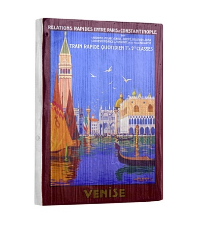 Artehouse Venice Italian Gondola Reclaimed Wood Sign