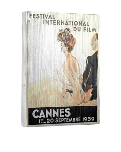 Artehouse Cannes Film Reclaimed Wood Sign