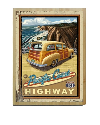Artehouse Pacific Coast Highway Bamboo Wood Sign