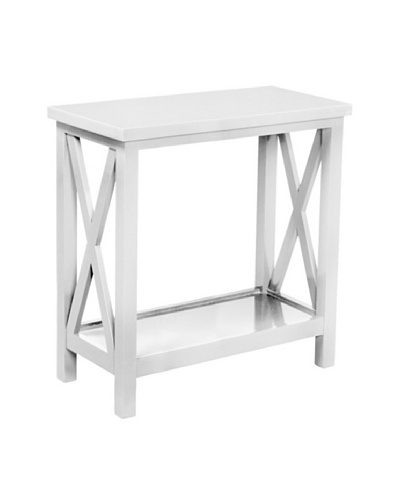 Article 24 Criss Cross Console Table, White
