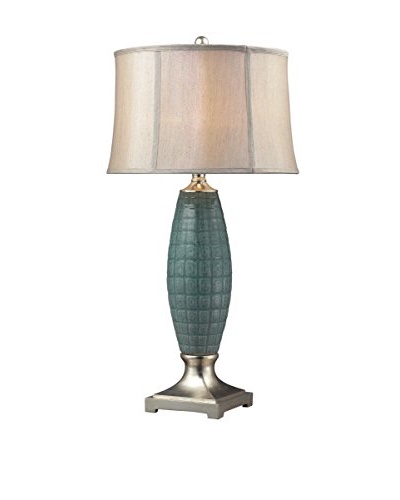 Artistic Lighting Cumberland Ceramic Table Lamp, Polished Nickel