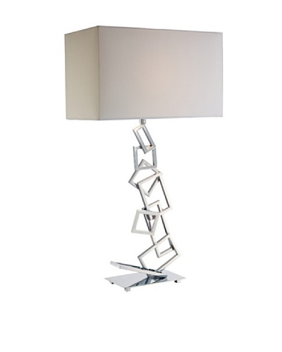 Dimond Lighting Warren Table Lamp, Chrome
