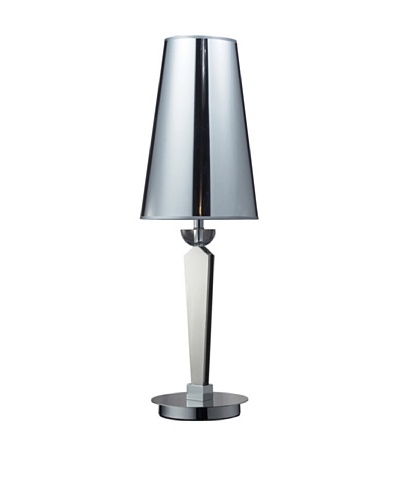 Oxford Contemporary Slim Profile Table Lamp, Chrome