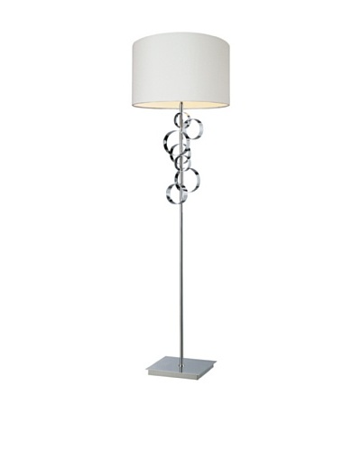 Artistic Lighting Avon Contemporary Circular Floor Table Lamp, ChromeAs You See