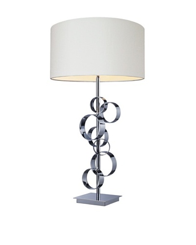 Artistic Lighting Avon Contemporary Circular Table Lamp, ChromeAs You See