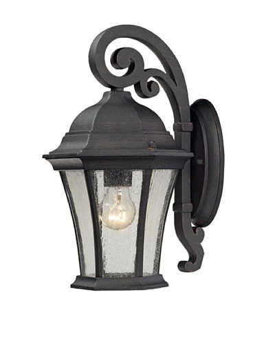 Artistic Lighting Wellington Park Outdoor Wall Sconce, Weathered Charcoal