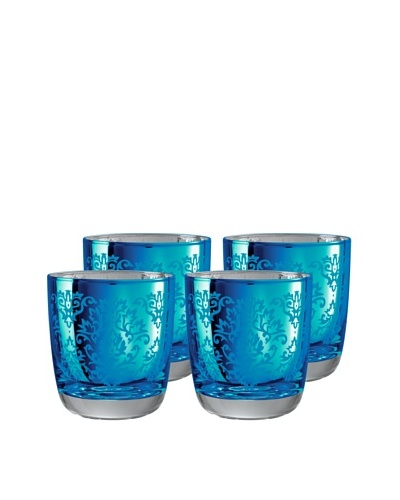 Artland Set of 4 Brocade Double Old-Fashioned Glasses