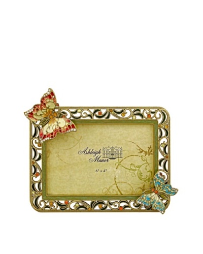 Ashleigh Manor Hand-Painted Butterfly Frame