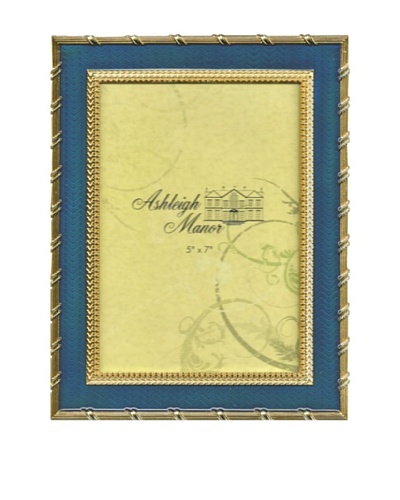 Ashleigh Manor Hand-Painted Rectangular Golden Border Frame