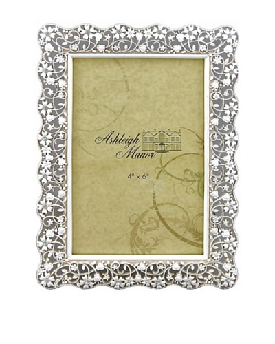Ashleigh Manor Painted Photo Frame with Delicate Openwork