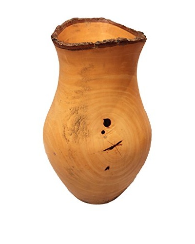 Asian Loft Tamarind Wood Tall Vase, Natural