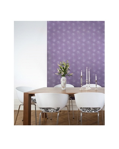 Astek Wall Coverings Set of 2 Skinny Mums Purple Wall Tiles by Jessica Swift