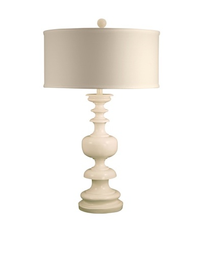 Aurora Lighting Glossy White Table Lamp
