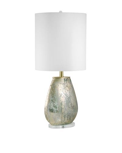 Aurora Lighting Oval Gold Mercury Glass Table Lamp