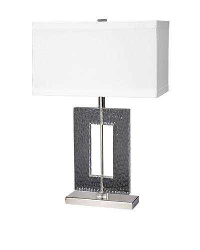 Aurora Lighting Etched Rectangle Table Lamp