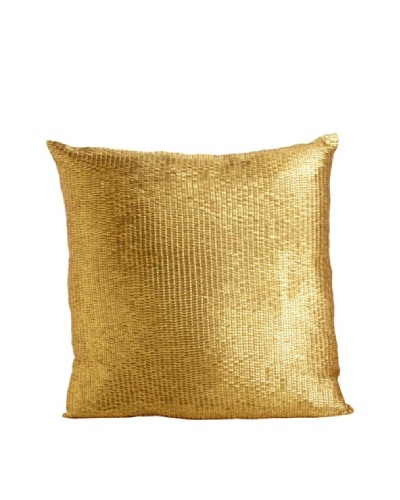 Aviva Stanoff Mercury Sequins Pillow, Gold