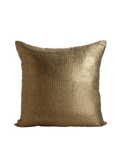 Aviva Stanoff Mercury Sequins Pillow, Antique Gold