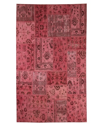 Azra Imports Overdyed Vintage Patchwork Rug [Pink]