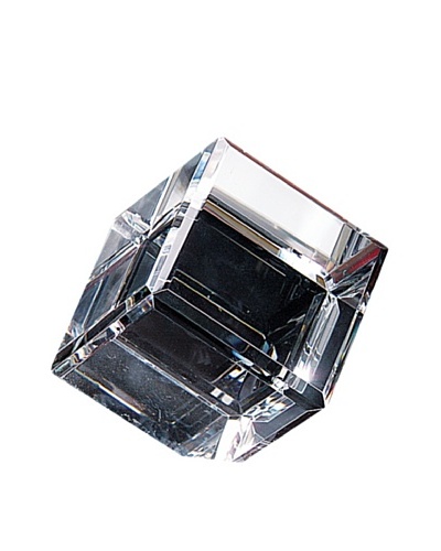 Badash Crystal Handcrafted Optical Crystal Cube Paperweight