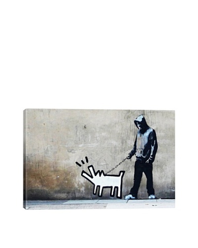 Banksy Choose Your Weapon Keith Haring Dog Giclée Canvas Print