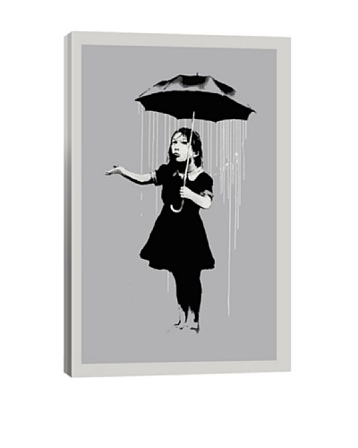 Banksy Nola Girl With Umbrella Ultrachrome Canvas Print